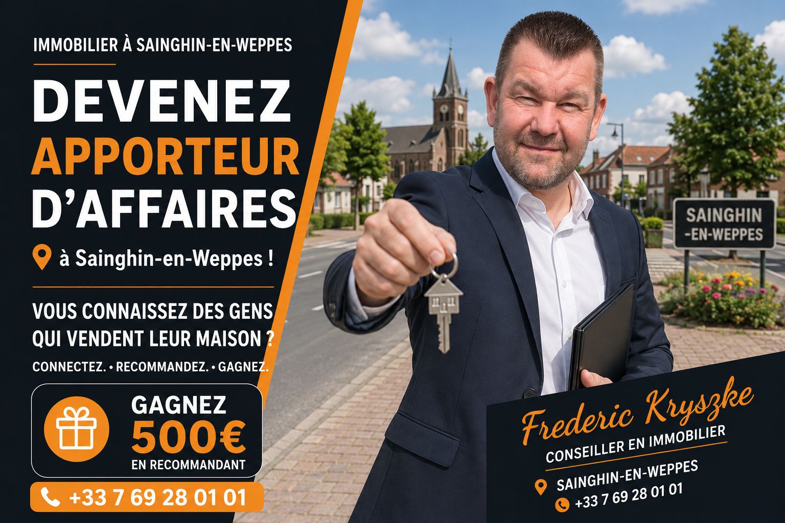 Devenez apporteur d'affaires à Sainghin-en-Weppes